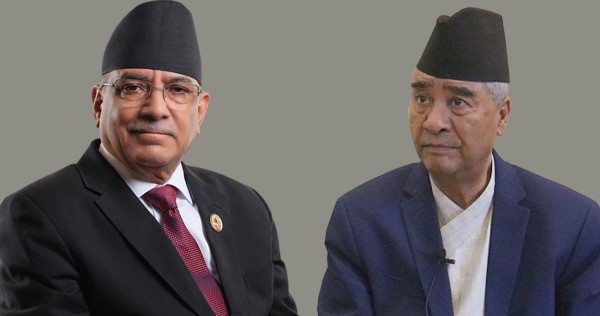 प्रधामन्त्री प्रचण्ड र सभापति देउवाबीच भेटवार्ता